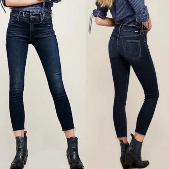 Mother double fray Charmer crop jeans 27 ultra soft and stretch. - Picture 1 of 12